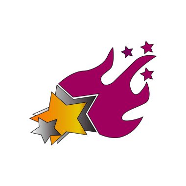 simge stok yangın çizimi tasarımı