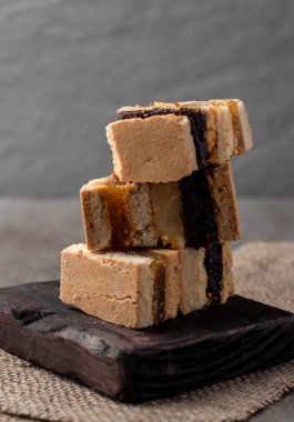 King Kong denilen geleneksel Peru şekeri. İçinde şeker olan tatlı kurabiyeler..