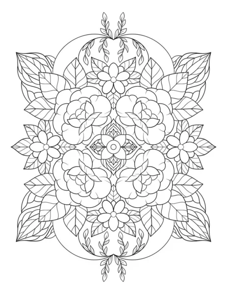 Illustration Vacker Blomsterkrans — Stockfoto