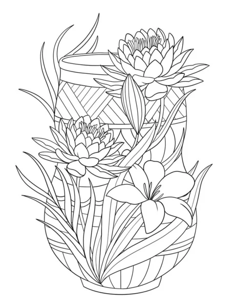 Illustration Vacker Blomsterkrans — Stockfoto