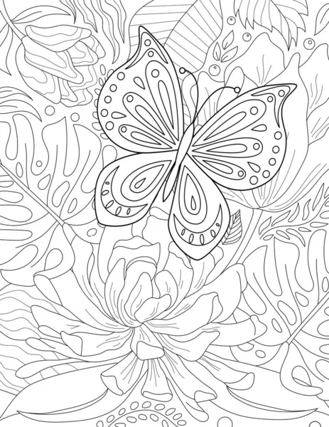 seamless background with hand drawn elements, floral pattern for coloring page, invitation, card.