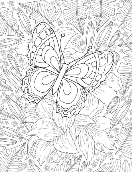 Απρόσκοπτη Φόντο Ζωγραφισμένα Στο Χέρι Στοιχεία Floral Μοτίβο Για Χρωματισμό — Φωτογραφία Αρχείου