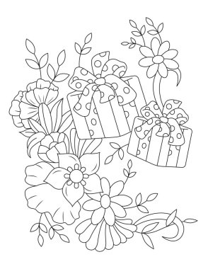 El çizimi ve illüstrasyon ile soyut desen