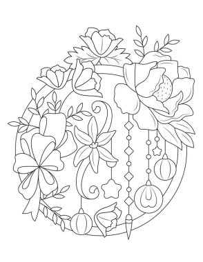 El çizimi ve illüstrasyon ile soyut desen