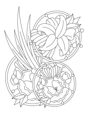 El çizimi ve illüstrasyon ile soyut desen