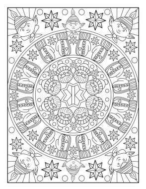 El çizimi ve illüstrasyon ile soyut desen