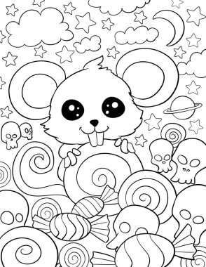 Ananas, çiçek ve meyveli tropik yaz arkaplanı