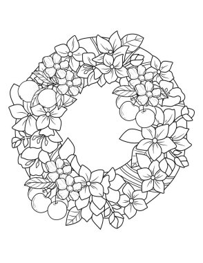 Etkinliği rahatlatmak için bir resim süsler. Boyama kitabı, yetişkinler için sayfa. Baskı için Zen sanatı çizimi. Poster tasarımı.