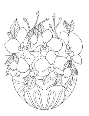 Etkinliği rahatlatmak için bir resim süsler. Boyama kitabı, yetişkinler için sayfa. Baskı için Zen sanatı çizimi. Poster tasarımı.