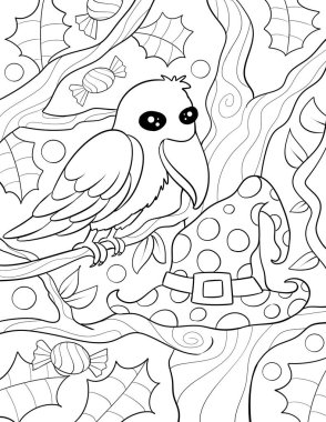 Baykuş, illüstrasyon, beyaz arkaplan üzerindeki vektör.