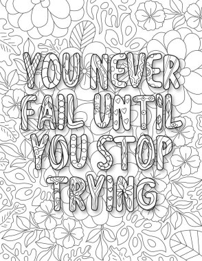 Elle çizilmiş karalama harfleri boyama kitabı. Tasarımınız için vektör illüstrasyonu