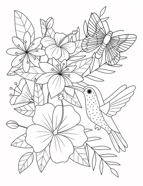 Illustration Vectorielle Bel Oiseau Tropical — Photo