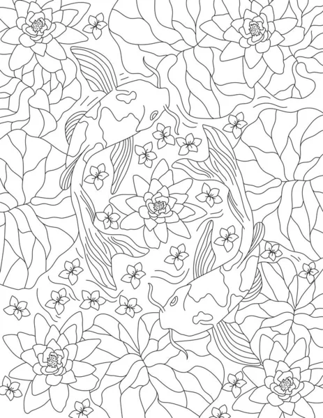 Ilustração Vetorial Padrão Sem Costura Com Elementos Florais Rabiscos Desenhados — Fotografia de Stock
