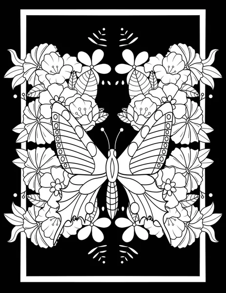 Motyl Motyle Czarnym Tle — Zdjęcie stockowe
