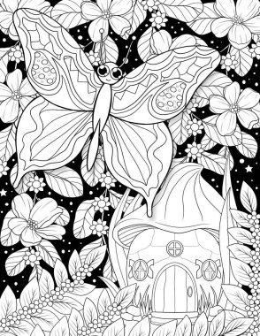  Güzel bir çiçek deseninin çizimi