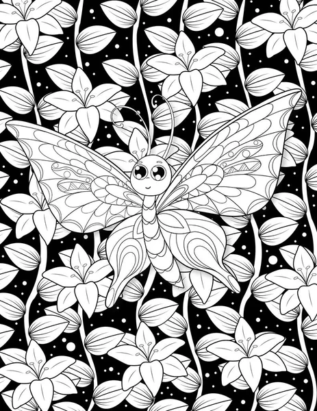 Illustration Butterfly White Background — Stock Photo, Image