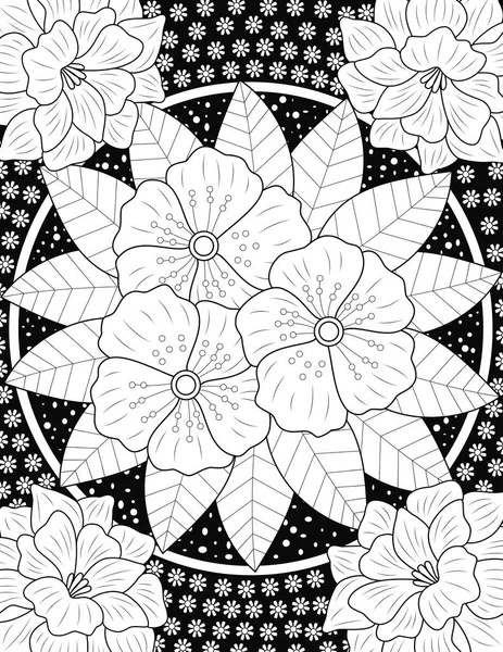 Nahtloses Muster Mit Blumen Illustration — Stockfoto