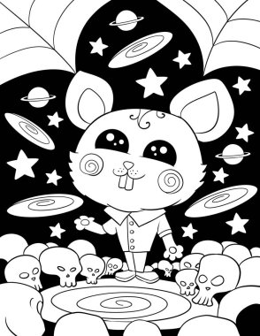 Ay ve yıldızlı şirin panda