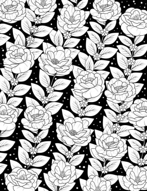 Yaz çiçeklerinin çizimi.