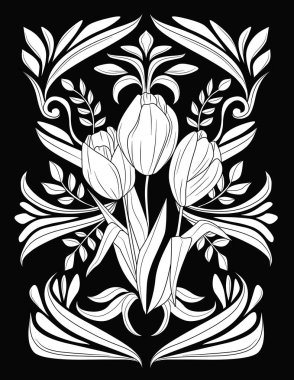 güzel çiçek süsleme resmi