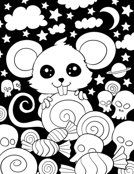 Desenho Animado Panda Engraçado Ouriço Bonito — Fotografia de Stock