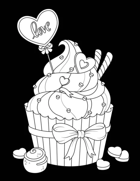 Illustration Cute Bear Cake — Stock Photo, Image