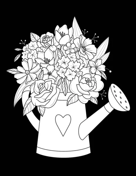 Illustration Floral Composition Hand Drawing Art — Stock Photo, Image