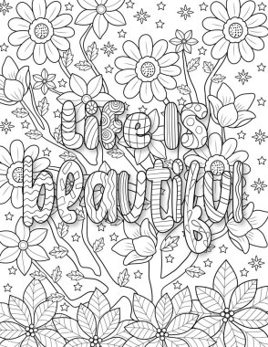 Elle çizilmiş çiçek deseni, çiçekler, illüstrasyon