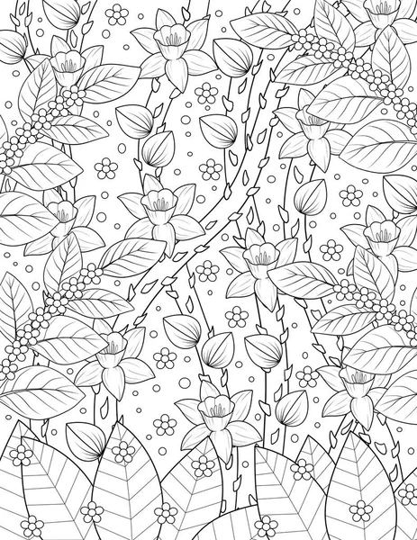 Illustration Beautiful Floral Background — Stock Photo, Image