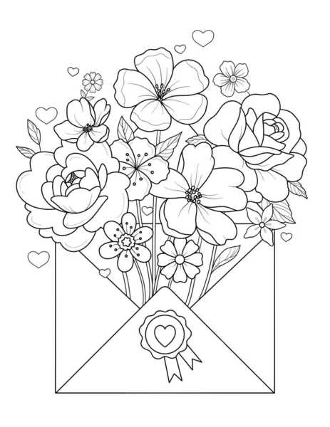 Piękne Kwiaty Łukiem Wstążki Liści — Zdjęcie stockowe