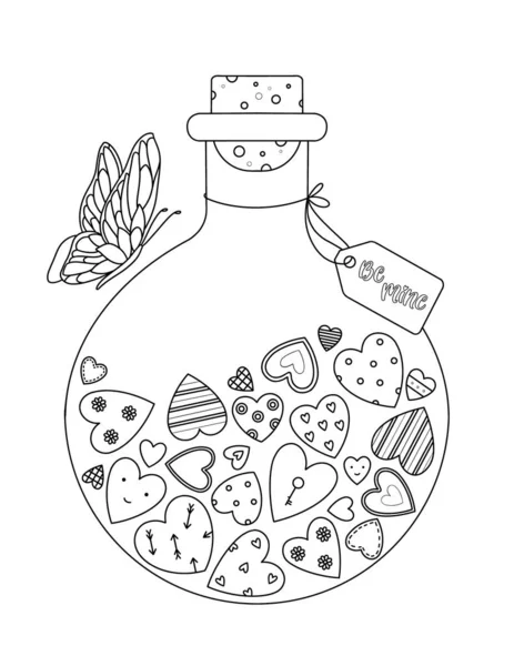 Yiyecek Içecek Sembolünün Çizimi Web Için Bir Dizi Şekerleme Aşk — Stok fotoğraf