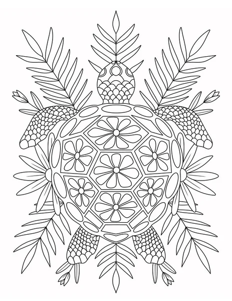 Иллюстрация Декоративного Цветочного Узором Мандалой Стоковое Изображение
