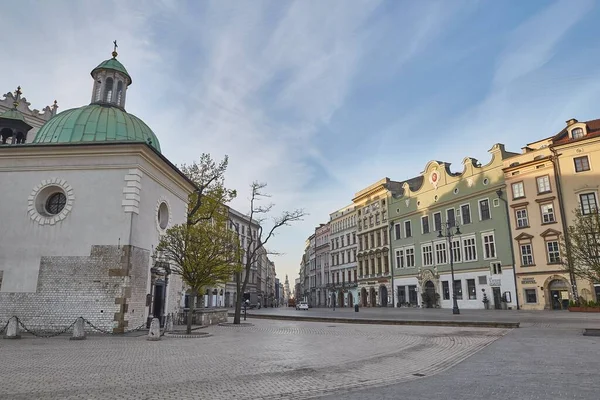 Krakauer Altstadt Blick Vom Marktplatz Auf Die Grodzka Straße Und — Stockfoto