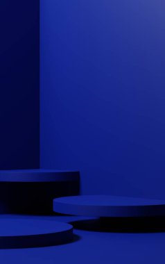 boş asgari donanma kaidesi görüntüsü, boş stand, ürün gösterisi için boş podyum, 3D görüntüleme