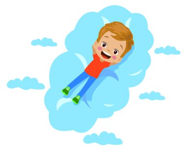 Çocuklar bulutlara doğru uzanmış neye bakıyor?