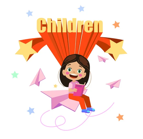Kinder Stil Bunte Schrift Design Spaß Kindliche Alphabet Buchstaben Und — Stockvektor