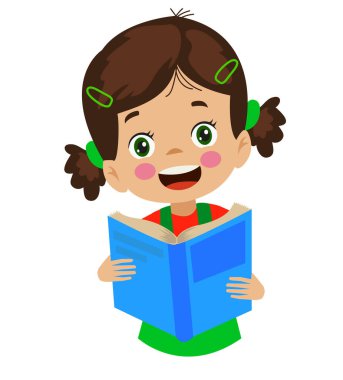 Mutlu öğrenci kitap okuma