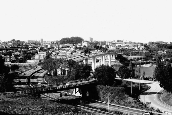 Ponte Freixo Preto Branco — Foto Stock