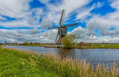 Alblasserwaard polder manzarası