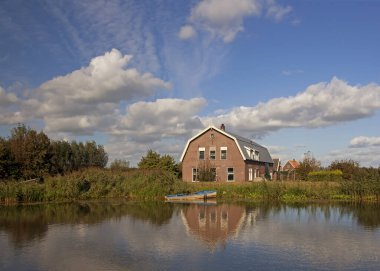 Alblasserwaard polder manzarası