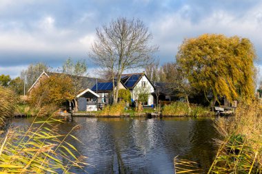 Het Alblasserwaard polder manzara