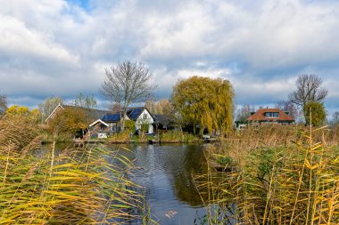 Het Alblasserwaard polder manzara
