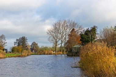 Het Alblasserwaard polder manzara