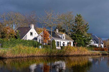 Het Alblasserwaard polder manzara