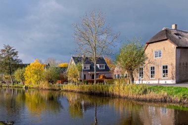 Het Alblasserwaard polder manzara