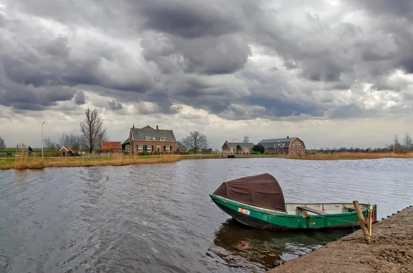 Het Alblasserwaard polder manzara