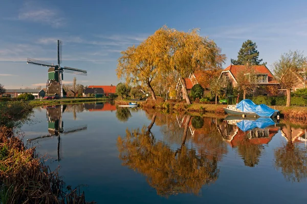 Het Alblasserwaard Polder Landschap — Fotografia de Stock