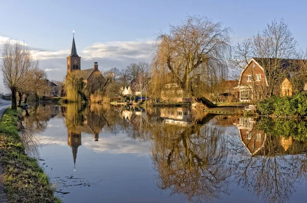 Het Alblasserwaard polder manzara