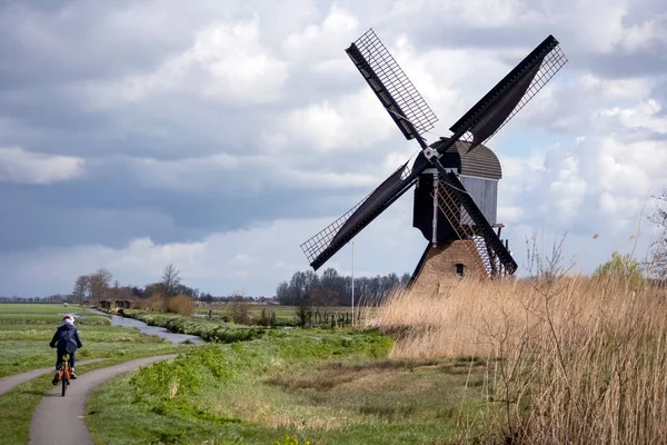 Het Alblasserwaard polder manzara