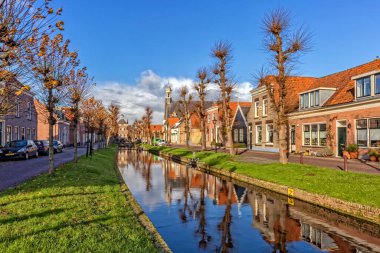 Het Alblasserwaard polder manzara